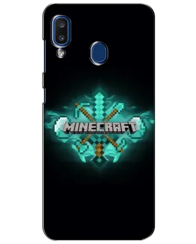 Чехол для Samsung Galaxy a20 2019 (A205F) с картинкой «Minecraft Diamond лого» Чехол для Samsung Galaxy a20 2019 (A205F) с картинкой «Minecraft Diamond лого»