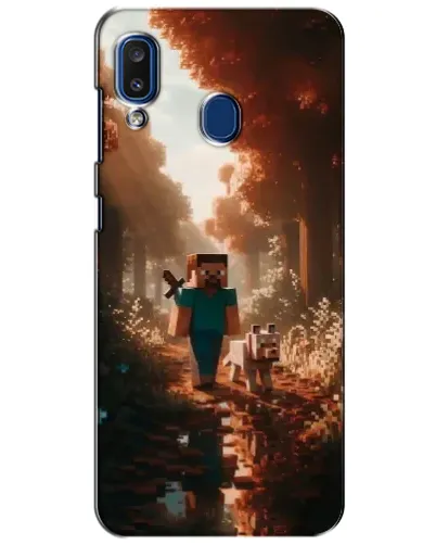Чехол для Samsung Galaxy a20 2019 (A205F) с картинкой «Стив в лесу» Чехол для Samsung Galaxy a20 2019 (A205F) с картинкой «Стив в лесу»