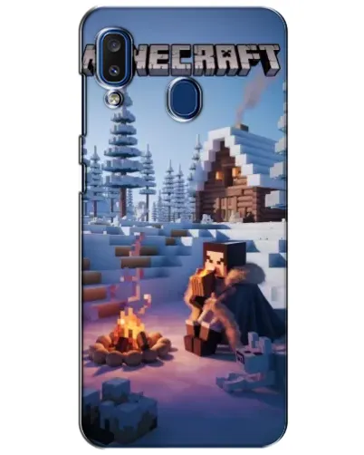 Чехол для Samsung Galaxy a20 2019 (A205F) с картинкой «Зимний Minecraft» Чехол для Samsung Galaxy a20 2019 (A205F) с картинкой «Зимний Minecraft»