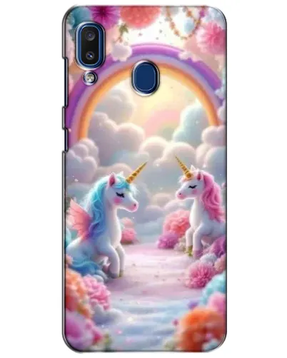 Чохол для Samsung Galaxy a20 2019 (A205F) з картинкою «Веселка і єдинороги» Чохол для Samsung Galaxy a20 2019 (A205F) з картинкою «Веселка і єдинороги»