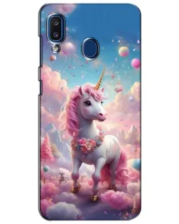 Чохол для Samsung Galaxy a20 2019 (A205F) з картинкою «Єдиноріг серед хмар»