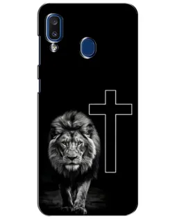 Чехол для Samsung Galaxy a20 2019 (A205F) с картинкой «Лев и Крест» Чехол для Samsung Galaxy a20 2019 (A205F) с картинкой «Лев и Крест»