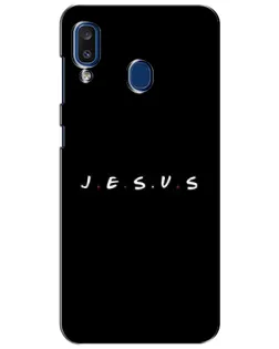 Чехол для Samsung Galaxy a20 2019 (A205F) с картинкой «Точки веры J.E.S.U.S.»
