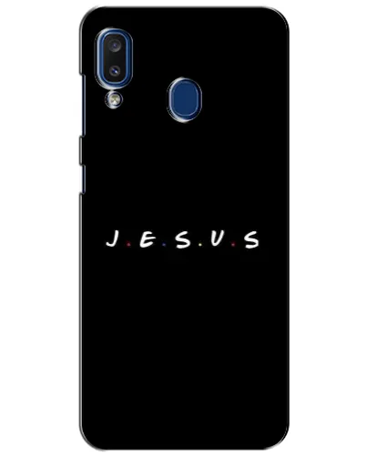 Чехол для Samsung Galaxy a20 2019 (A205F) с картинкой «Точки веры J.E.S.U.S.»