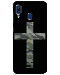 Чехол для Samsung Galaxy a20 2019 (A205F) с картинкой «Милитари Крест»