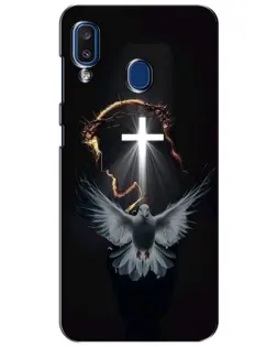 Чехол для Samsung Galaxy a20 2019 (A205F) с картинкой «Голубь и Свет»