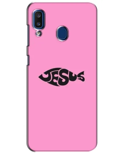 Чехол для Samsung Galaxy a20 2019 (A205F) с картинкой «Розовый символ  Jesus»