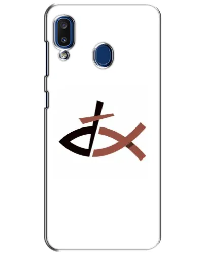 Чехол для Samsung Galaxy a20 2019 (A205F) с картинкой «Рыба и крест»