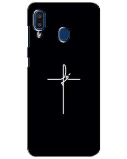 Чехол для Samsung Galaxy a20 2019 (A205F) с картинкой «Тонкий крест» Чехол для Samsung Galaxy a20 2019 (A205F) с картинкой «Тонкий крест»