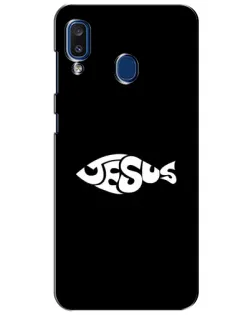 Чехол для Samsung Galaxy a20 2019 (A205F) с картинкой «Рыба Jesus» Чехол для Samsung Galaxy a20 2019 (A205F) с картинкой «Рыба Jesus»