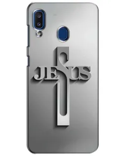 Чехол для Samsung Galaxy a20 2019 (A205F) с картинкой «Металлический крест Jesus» Чехол для Samsung Galaxy a20 2019 (A205F) с картинкой «Металлический крест Jesus»
