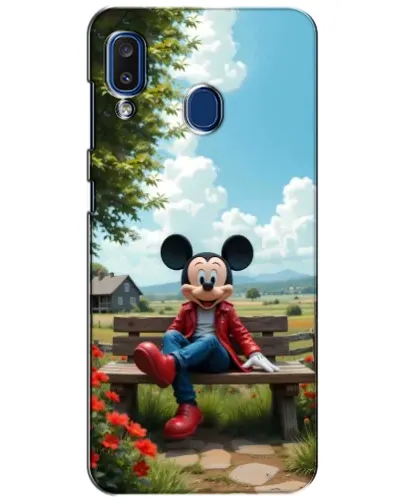 Чехол для Samsung Galaxy a20 2019 (A205F) с картинкой «Микки на скамейке» Чехол для Samsung Galaxy a20 2019 (A205F) с картинкой «Микки на скамейке»