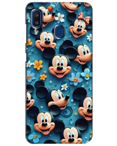 Чехол для Samsung Galaxy a20 2019 (A205F) с картинкой «Паттерн Микки и Минни» Чехол для Samsung Galaxy a20 2019 (A205F) с картинкой «Паттерн Микки и Минни»