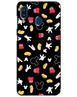 Чехол для Samsung Galaxy a20 2019 (A205F) с картинкой «Графический принт лапок»