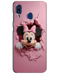 Чехол для Samsung Galaxy a20 2019 (A205F) с картинкой «Минни сквозь стену»