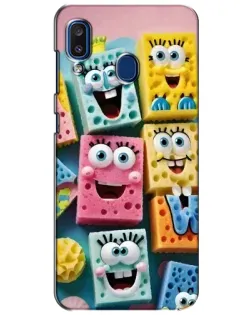 Чехол для Samsung Galaxy a20 2019 (A205F) с картинкой «Цветные губки»