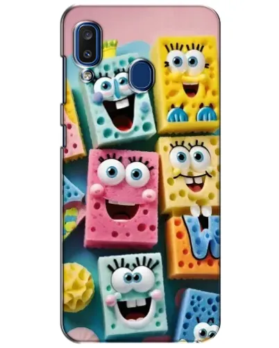 Чехол для Samsung Galaxy a20 2019 (A205F) с картинкой «Цветные губки» Чехол для Samsung Galaxy a20 2019 (A205F) с картинкой «Цветные губки»