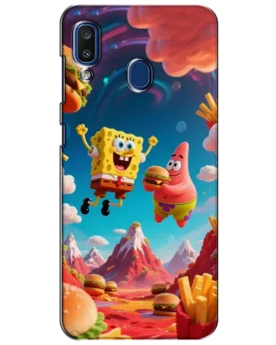 Чехол для Samsung Galaxy a20 2019 (A205F) с картинкой «Космический фастфуд» Чехол для Samsung Galaxy a20 2019 (A205F) с картинкой «Космический фастфуд»