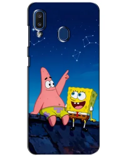 Чехол для Samsung Galaxy a20 2019 (A205F) с картинкой «Губка Боб и Патрик ночью» Чехол для Samsung Galaxy a20 2019 (A205F) с картинкой «Губка Боб и Патрик ночью»