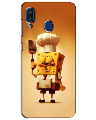 Чехол для Samsung Galaxy a20 2019 (A205F) с картинкой «Губка Боб повар» Чехол для Samsung Galaxy a20 2019 (A205F) с картинкой «Губка Боб повар»