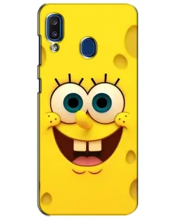 Чехол для Samsung Galaxy a20 2019 (A205F) с картинкой «Губка Боб улыбка»