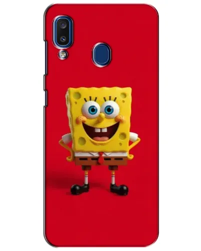 Чехол для Samsung Galaxy a20 2019 (A205F) с картинкой «Спанч Боб на красном» Чехол для Samsung Galaxy a20 2019 (A205F) с картинкой «Спанч Боб на красном»