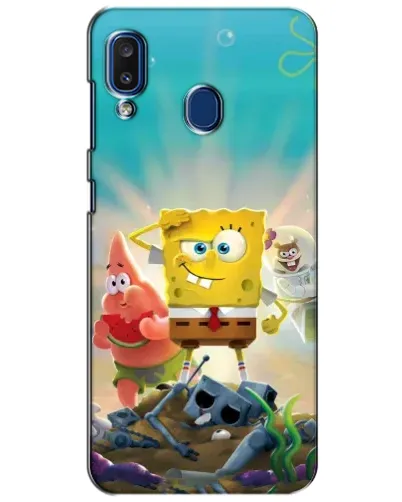 Чехол для Samsung Galaxy a20 2019 (A205F) с картинкой «Спанч Боб победитель» Чехол для Samsung Galaxy a20 2019 (A205F) с картинкой «Спанч Боб победитель»