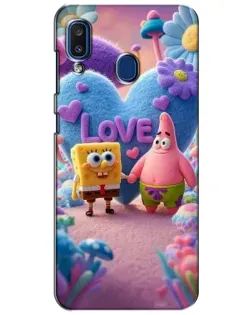 Чехол для Samsung Galaxy a20 2019 (A205F) с картинкой «Губка Боб Патрик»