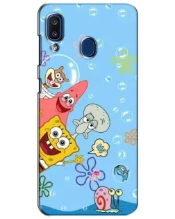 Чехол для Samsung Galaxy a20 2019 (A205F) с картинкой «Веселые пузырьки»