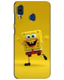 Чехол для Samsung Galaxy a20 2019 (A205F) с картинкой «Позитивный Губка Боб»