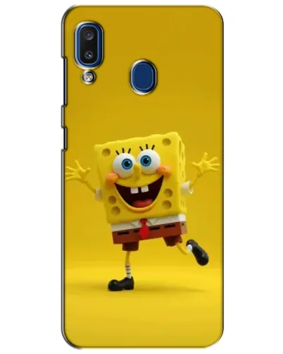Чехол для Samsung Galaxy a20 2019 (A205F) с картинкой «Позитивный Губка Боб» Чехол для Samsung Galaxy a20 2019 (A205F) с картинкой «Позитивный Губка Боб»