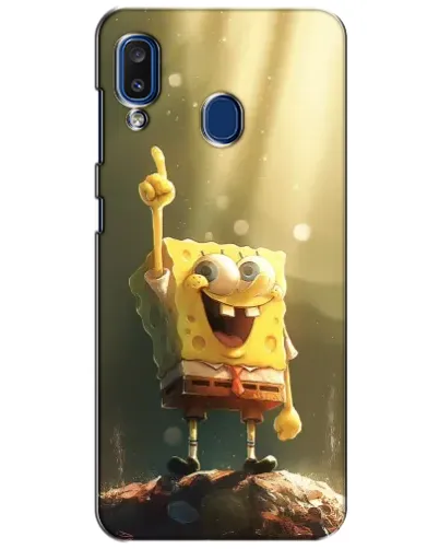 Чехол для Samsung Galaxy a20 2019 (A205F) с картинкой «Сияющий Спанч Боб» Чехол для Samsung Galaxy a20 2019 (A205F) с картинкой «Сияющий Спанч Боб»