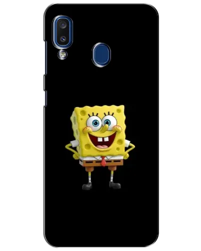 Чехол для Samsung Galaxy a20 2019 (A205F) с картинкой «Классический Губка Боб» Чехол для Samsung Galaxy a20 2019 (A205F) с картинкой «Классический Губка Боб»