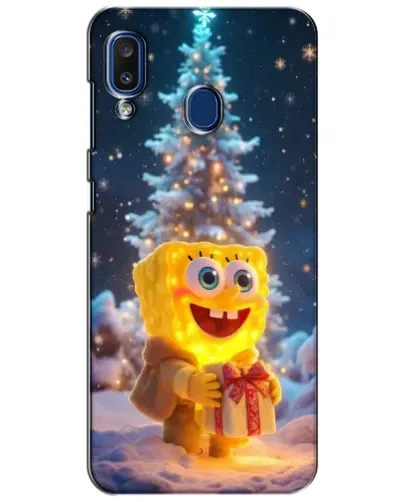 Чехол для Samsung Galaxy a20 2019 (A205F) с картинкой «Рождественский Спанч Боб» Чехол для Samsung Galaxy a20 2019 (A205F) с картинкой «Рождественский Спанч Боб»
