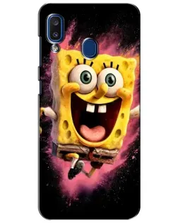 Чехол для Samsung Galaxy a20 2019 (A205F) с картинкой «Взрывной Спанч Боб»