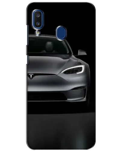 Чехол для Samsung Galaxy a20 2019 (A205F) с картинкой «Tesla Model S Look» Чехол для Samsung Galaxy a20 2019 (A205F) с картинкой «Tesla Model S Look»