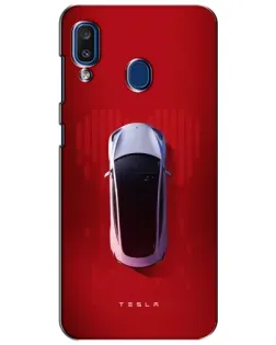 Чехол для Samsung Galaxy a20 2019 (A205F) с картинкой «Tesla Top View»