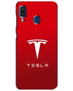 Чехол для Samsung Galaxy a20 2019 (A205F) с картинкой «Tesla Red Classic»