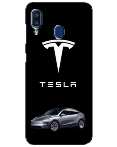 Чехол для Samsung Galaxy a20 2019 (A205F) с картинкой «Tesla Model Y» Чехол для Samsung Galaxy a20 2019 (A205F) с картинкой «Tesla Model Y»