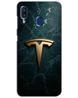 Чехол для Samsung Galaxy a20 2019 (A205F) с картинкой «Мраморная Tesla Gold»
