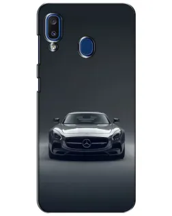 Чехол для Samsung Galaxy a20 2019 (A205F) с картинкой «Mercedes на черном»