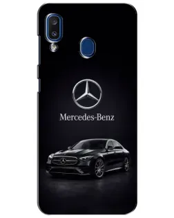 Чехол для Samsung Galaxy a20 2019 (A205F) с картинкой «Mercedes — решетка радиатора»