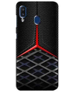 Чехол для Samsung Galaxy a20 2019 (A205F) с картинкой «Mercedes Carbon Grid»