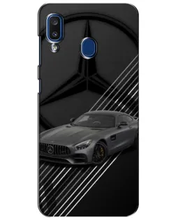 Чехол для Samsung Galaxy a20 2019 (A205F) с картинкой «Mercedes AMG — графика»
