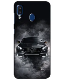 Чехол для Samsung Galaxy a20 2019 (A205F) с картинкой «Mercedes в дыму»