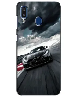 Чехол для Samsung Galaxy a20 2019 (A205F) с картинкой «Гоночный Mercedes AMG»