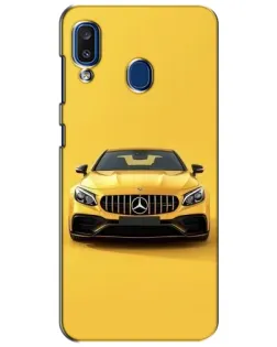 Чехол для Samsung Galaxy a20 2019 (A205F) с картинкой «Желтый Mercedes GT»