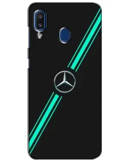 Чехол для Samsung Galaxy a20 2019 (A205F) с картинкой «Спортивные линии Mercedes»