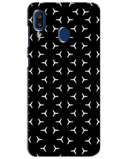 Чехол для Samsung Galaxy a20 2019 (A205F) с картинкой «Mercedes паттерн звезд»