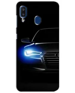 Чехол для Samsung Galaxy a20 2019 (A205F) с картинкой «Неоновый взгляд Audi»
